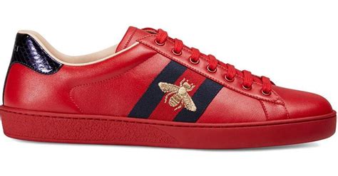 gucci ace sneakers blue red|gucci ace embroidered sneakers.